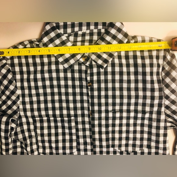 Long sleeve light weight linen blend romper size small. - Picture 7 of 8